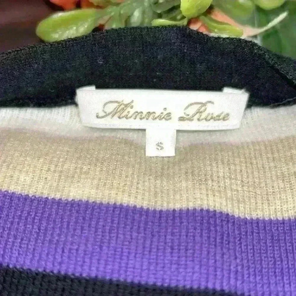 Minnie Rose 100% Cotton Patterned Cascade Waterfall Open Draped Cardigan Wrap - Picture 5 of 8